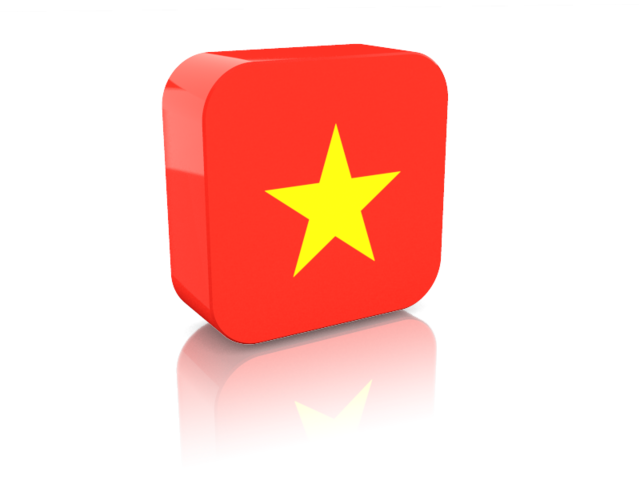 Rectangular icon. Download flag icon of Vietnam at PNG format