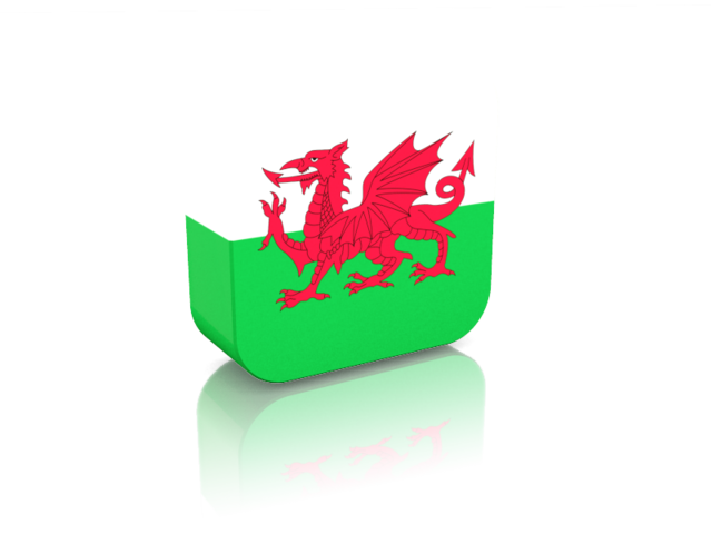 Rectangular icon. Download flag icon of Wales at PNG format