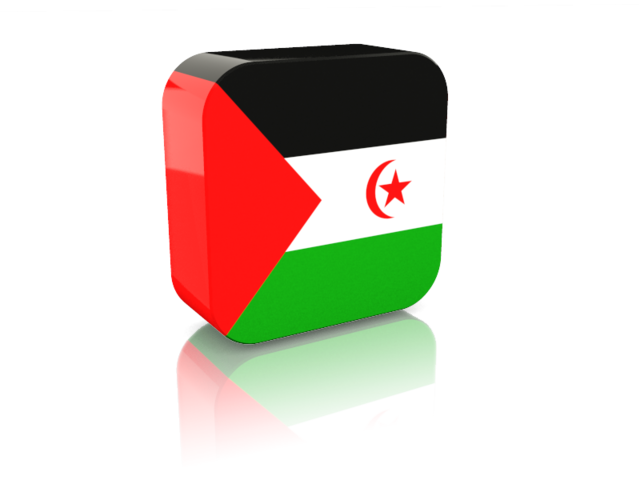 Rectangular icon. Download flag icon of Western Sahara at PNG format