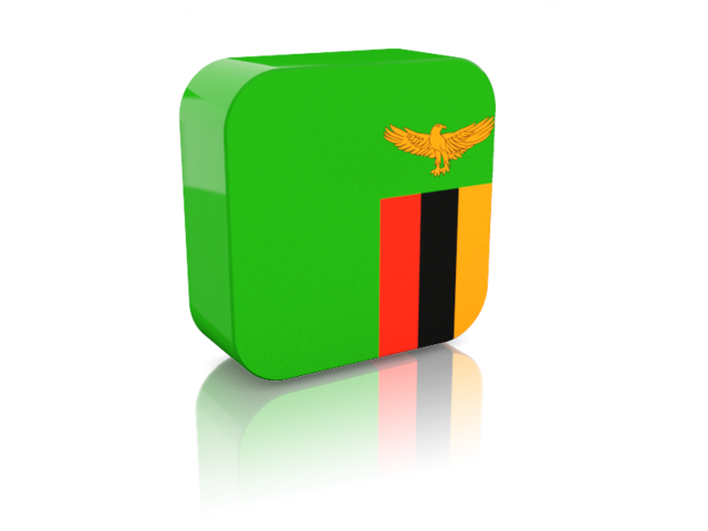 Rectangular icon. Download flag icon of Zambia at PNG format