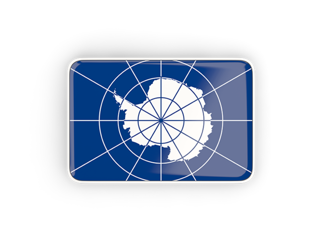 Rectangular icon with frame. Download flag icon of Antarctica at PNG format