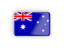 Australia. Rectangular icon with frame. Download icon.