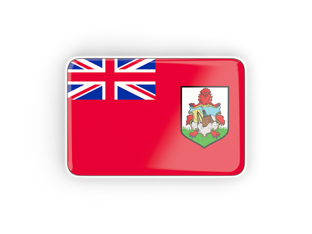 Rectangular icon with frame. Download flag icon of Bermuda at PNG format