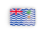 British Indian Ocean Territory. Rectangular icon with frame. Download icon.