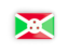 Burundi. Rectangular icon with frame. Download icon.