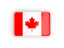 Canada. Rectangular icon with frame. Download icon.