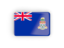 Cayman Islands. Rectangular icon with frame. Download icon.