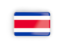 Costa Rica. Rectangular icon with frame. Download icon.