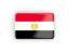Egypt. Rectangular icon with frame. Download icon.