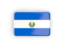 El Salvador. Rectangular icon with frame. Download icon.