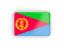 Eritrea. Rectangular icon with frame. Download icon.