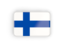 Finland. Rectangular icon with frame. Download icon.