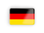 Germany. Rectangular icon with frame. Download icon.