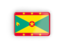 Grenada. Rectangular icon with frame. Download icon.