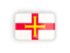 Guernsey. Rectangular icon with frame. Download icon.