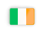 Ireland. Rectangular icon with frame. Download icon.