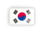 South Korea. Rectangular icon with frame. Download icon.