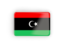 Ливия. Прямоугольная иконка с рамкой. Скачать иконку.