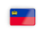 Liechtenstein. Rectangular icon with frame. Download icon.