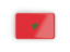 Марокко. Прямоугольная иконка с рамкой. Скачать иллюстрацию.