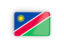 Namibia. Rectangular icon with frame. Download icon.