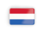 Netherlands. Rectangular icon with frame. Download icon.