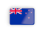 New Zealand. Rectangular icon with frame. Download icon.