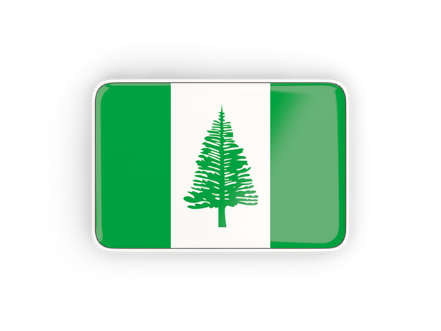 Rectangular icon with frame. Download flag icon of Norfolk Island at PNG format
