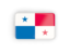 Panama. Rectangular icon with frame. Download icon.