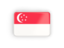 Singapore. Rectangular icon with frame. Download icon.