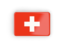 Switzerland. Rectangular icon with frame. Download icon.