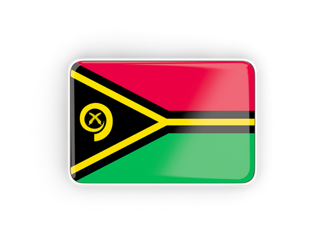 Rectangular icon with frame. Download flag icon of Vanuatu at PNG format