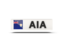 Anguilla. Rectangular icon with ISO code. Download icon.