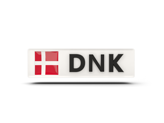 Rectangular icon with ISO code. Download flag icon of Denmark at PNG format