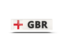England. Rectangular icon with ISO code. Download icon.