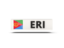 Eritrea. Rectangular icon with ISO code. Download icon.