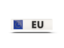 European Union. Rectangular icon with ISO code. Download icon.