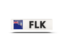 Falkland Islands. Rectangular icon with ISO code. Download icon.