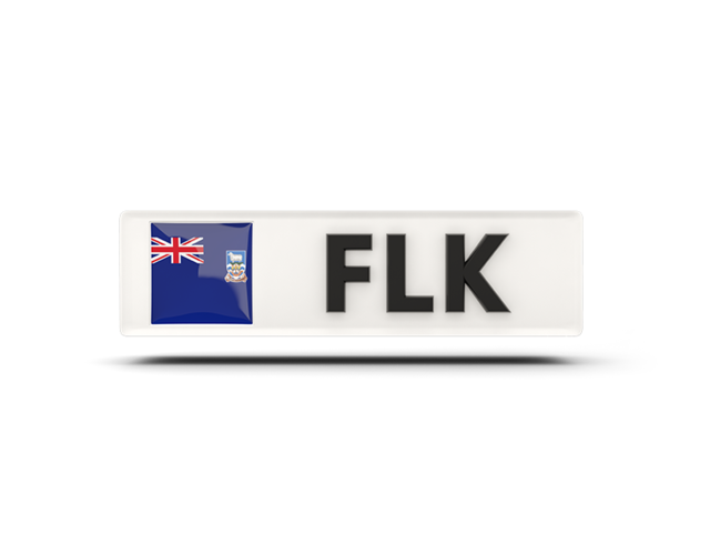 Rectangular icon with ISO code. Download flag icon of Falkland Islands at PNG format