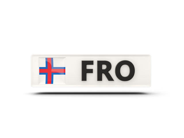 Rectangular icon with ISO code. Download flag icon of Faroe Islands at PNG format