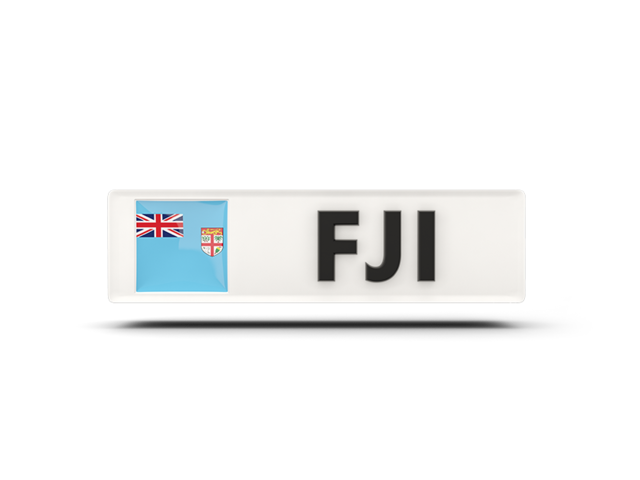 Rectangular icon with ISO code. Download flag icon of Fiji at PNG format