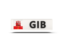 Gibraltar. Rectangular icon with ISO code. Download icon.