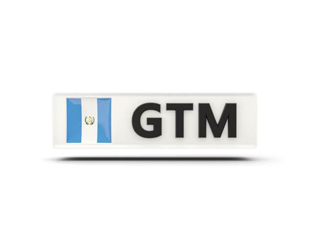 Rectangular icon with ISO code. Download flag icon of Guatemala at PNG format