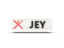 Jersey. Rectangular icon with ISO code. Download icon.