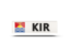 Kiribati. Rectangular icon with ISO code. Download icon.