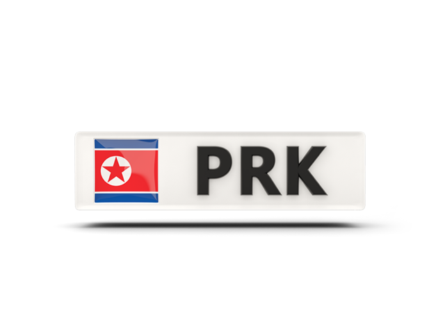 Rectangular icon with ISO code. Download flag icon of North Korea at PNG format