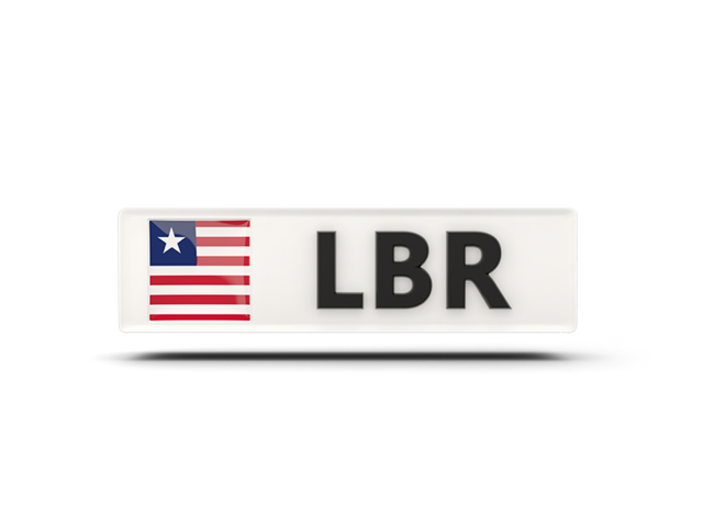 Прямоугольная иконка с кодом ISO. Скачать флаг. Либерия