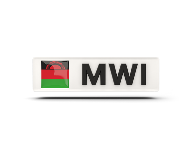 Rectangular icon with ISO code. Download flag icon of Malawi at PNG format