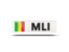 Mali. Rectangular icon with ISO code. Download icon.