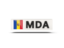 Moldova. Rectangular icon with ISO code. Download icon.